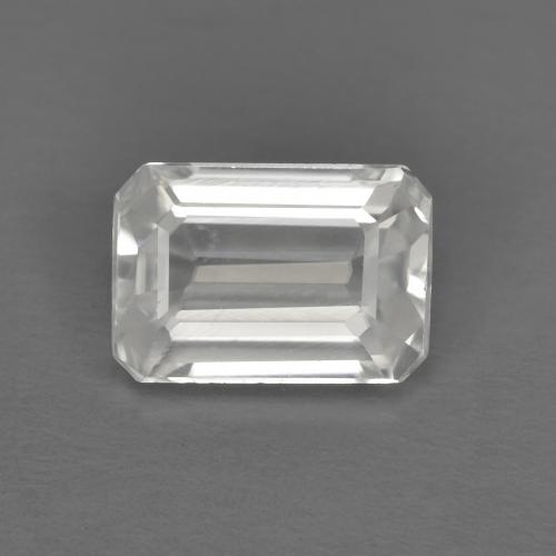 Zircon Blanc Octogone / coupe Émeraude 7,1 x 4,9mm de Birmanie, poids de 1,45 ct, pierre gemme naturelle Chauffé de pureté vvs, 1 pièce Zircon octagon step cut, couleur : Blanc, dureté de Mohs de 6.5 à 7.5 convient aux bijoux de tous les jours, pierre de sagesse, Expose une grande brillance, Photo A