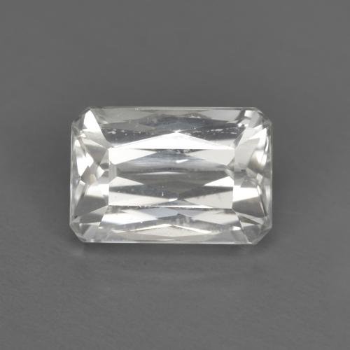 Zircon Blanc Octogone / coupe Émeraude 1,66 ct de Birmanie, Dimension 7,1 x 4,8mm, Pierre gemme naturelle Chauffé, pureté vvs-vs, 1 pièce Zircon octagon / scissor cut, dureté de Mohs de 6.5 à 7.5 convient aux bijoux de tous les jours, pierre de sagesse, Pierre du zodiaque Taureau, Photo A