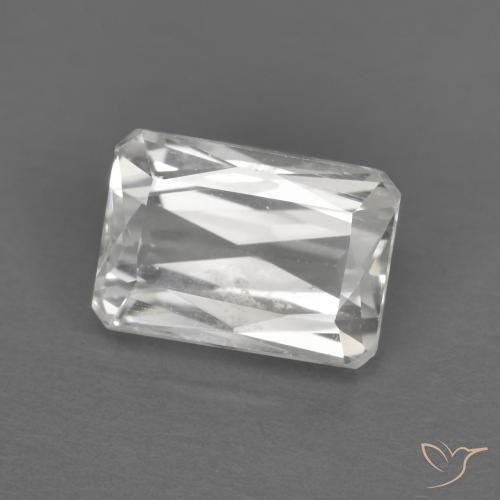 1.75 ct White Zircon Stone, Natural Zircon in Octagon / Scissor Cut Shape for Sale