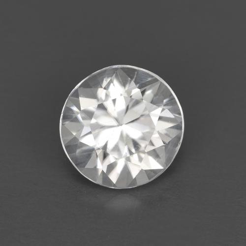 0.73 ct White Zircon Stone, Natural Zircon in Diamond-Cut Shape for Sale