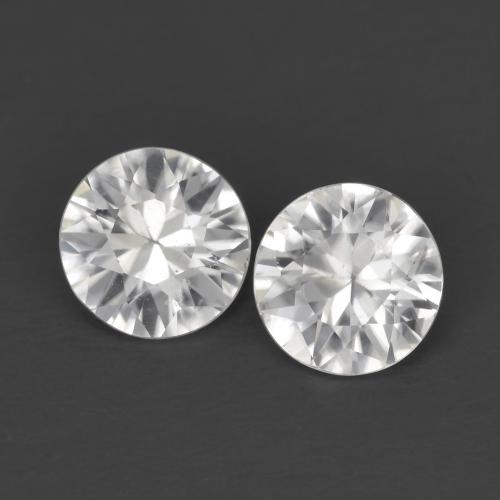 White Zircon Gem - 0.6ct Diamond-Cut (ID: 608974)