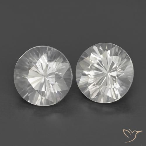 1.50ctw Natural White Zircon, Round, VS
