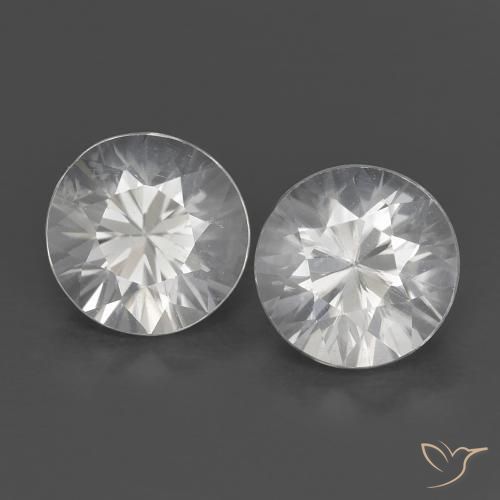 1.53ctw Natural White Zircon, Round, VS