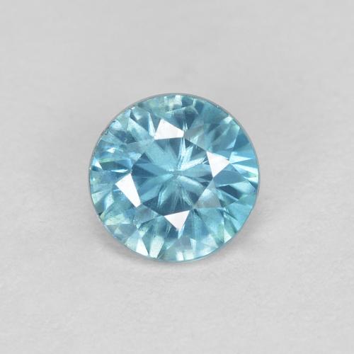 Circón Azul Corte Diamante de 0.53 ct de Camboya, dimensión 4,5mm, piedra preciosa natural Caliente, claridad VS, Circón de 1 pieza en color Azul claro, dureza Mohs de 6.5 - 7.5 Adecuado para joyas de uso diario, Piedra natal de diciembre, Photo A