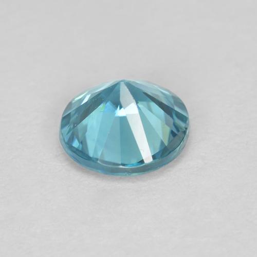 Zircon Gemstone in 4.8 mm Size for Sale, Zircon Stone in Bright Greenish Blue Color