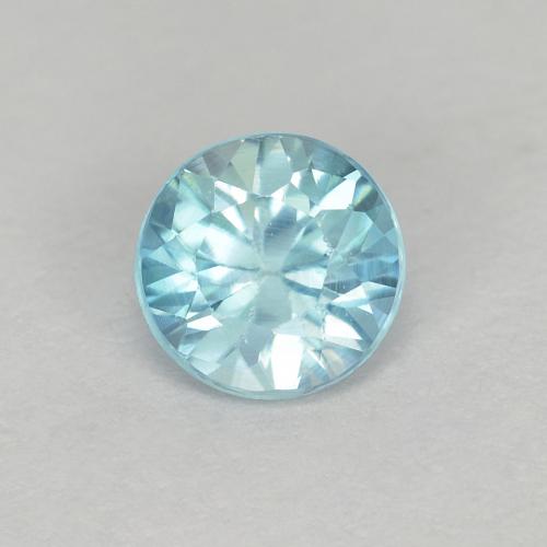 Light Blue Zircon Gem - 0.6ct Diamond-Cut (ID: 612662)