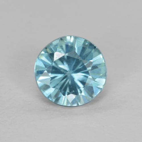 Светло-синий Циркон Камень - 0.5ct Бриллиантовая Огранка (ID: 613289)