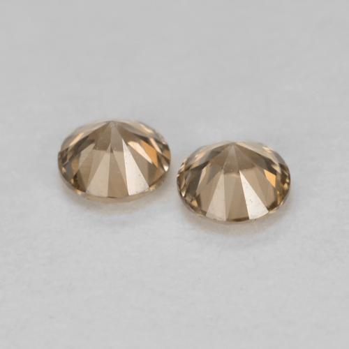 Zircon Gemstones in 3 mm (calibrated) Size for Sale, Zircon Stones in Light Orange Color