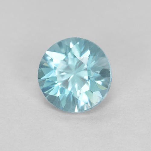 0.39 ct Blue Zircon Stone, Natural Zircon in Diamond-Cut Shape for Sale