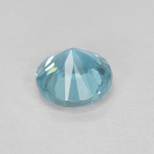 Zircon Gemstone in 4 mm (calibrated) Size for Sale, Zircon Stone in Light Greenish Blue Color