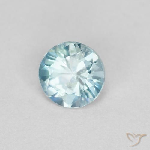 ゆるい0,4ctラウンドブルージルコン販売用、4,2 mm | GemSelect