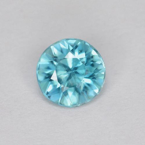 Azul verdoso claro Circón Gema - 0.5ct Corte Diamante (ID: 627894)