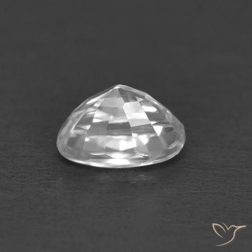 Zircon Gemstone in 5 x 3 mm (calibrated) Size for Sale, Zircon Stone in White Color