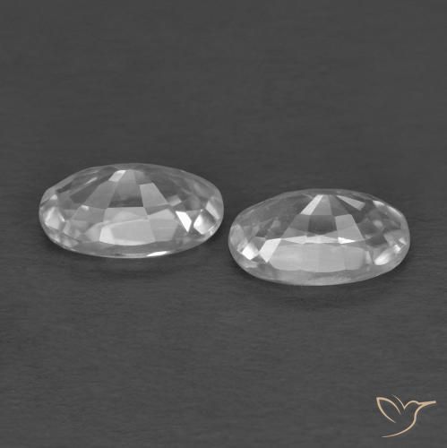 Zircon Gemstones in 5.1 x 3.1 mm Size for Sale, Zircon Stones in White Color