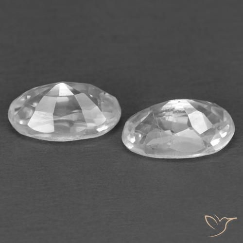 Zircon Gemstones in 5.1 x 3.2 mm Size for Sale, Zircon Stones in White Color
