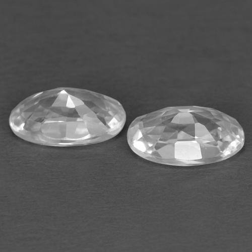 Zircon Gemstones in 5.1 x 3.2 mm Size for Sale, Zircon Stones in White Color