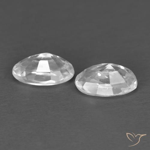 Zircon Gemstones in 5 x 3 mm (calibrated) Size for Sale, Zircon Stones in White Color