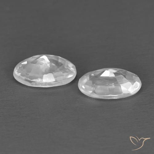 Zircon Gemstones in 5 x 3 mm (calibrated) Size for Sale, Zircon Stones in White Color