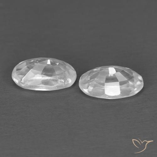 Zircon Gemstones in 5 x 3 mm (calibrated) Size for Sale, Zircon Stones in White Color