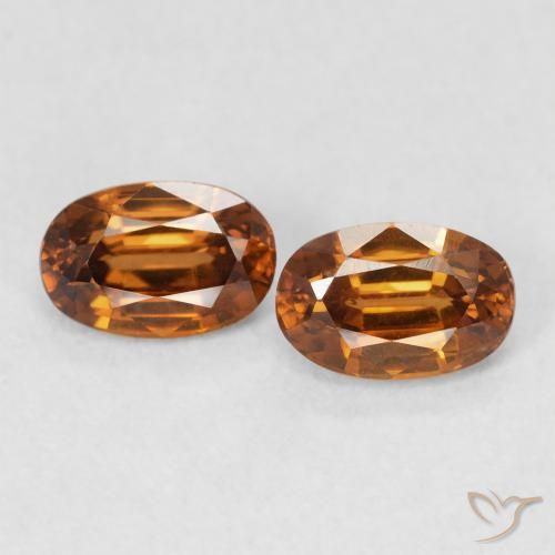 1.62ctw Natural Rust Orange Zircon, Oval, VS