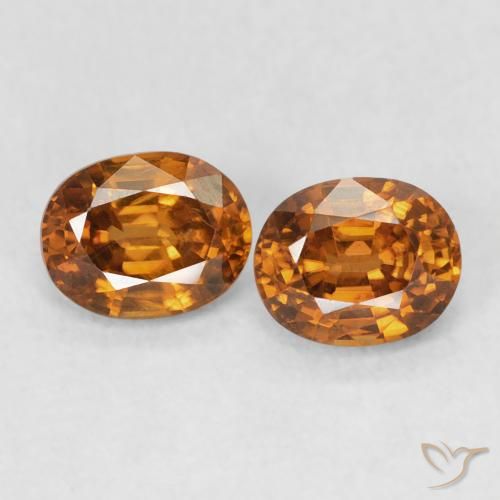 1.30ctw Natural Rust Orange Zircon, Oval, VS