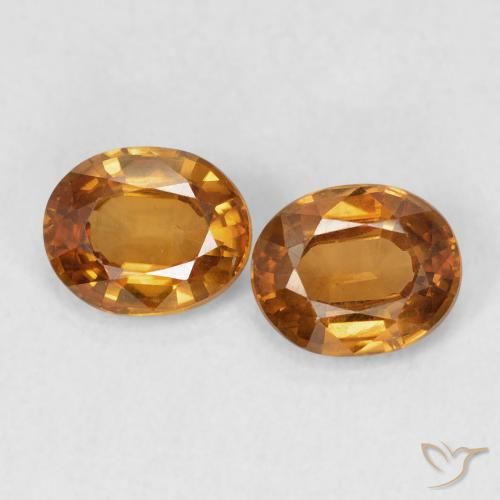1.70ctw Natural Rust Orange Zircon, Oval, VS