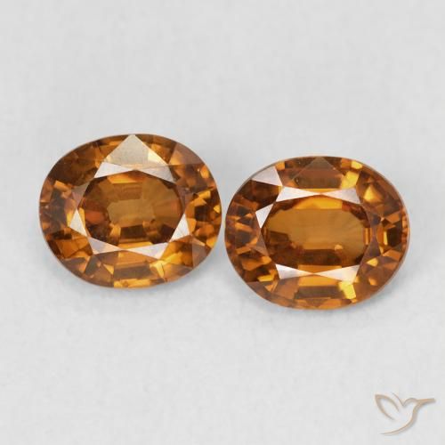 1.71ctw Natural Rust Orange Zircon, Oval, VS