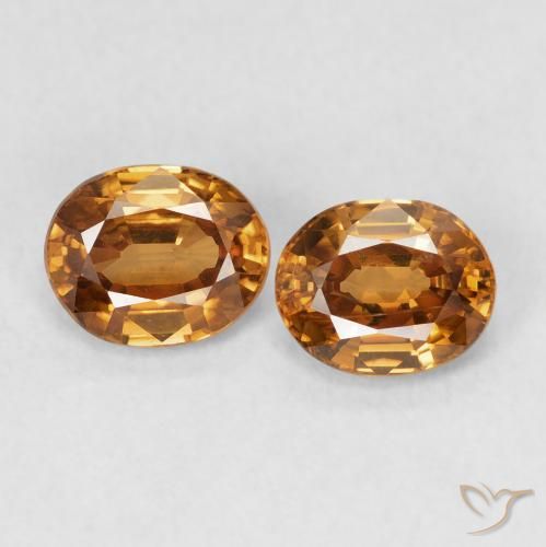 1.94ctw Natural Rust Orange Zircon, Oval, VS