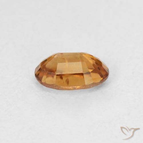 Zircon Gemstone in 6 x 4 mm (calibrated) Size for Sale, Zircon Stone in Medium Orange Color
