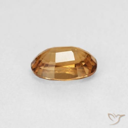 Zircon Gemstone in 6 x 4 mm (calibrated) Size for Sale, Zircon Stone in Medium Orange Color