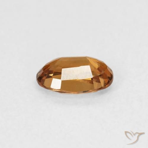 Zircon Gemstone in 6 x 4 mm (calibrated) Size for Sale, Zircon Stone in Orange Brown Color