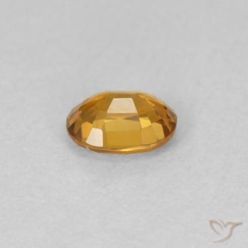 Zircon Gemstone in 5.2 x 4 mm Size for Sale, Zircon Stone in Orange Brown Color