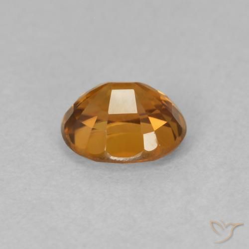 Zircon Gemstone in 5.9 x 4.9 mm Size for Sale, Zircon Stone in Brownish Orange Color