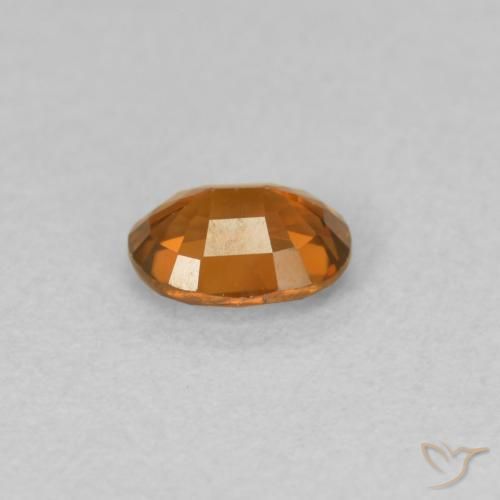 Zircon Gemstone in 5.2 x 4 mm Size for Sale, Zircon Stone in Deep Orange Color