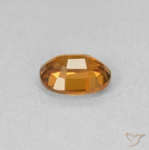 Zircon Gemstone in 5.2 x 4.1 mm Size for Sale, Zircon Stone in Deep Orange Color