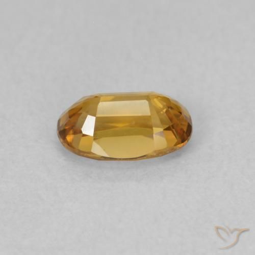 Zircon Gemstone in 6 x 4 mm (calibrated) Size for Sale, Zircon Stone in Deep Orange Color