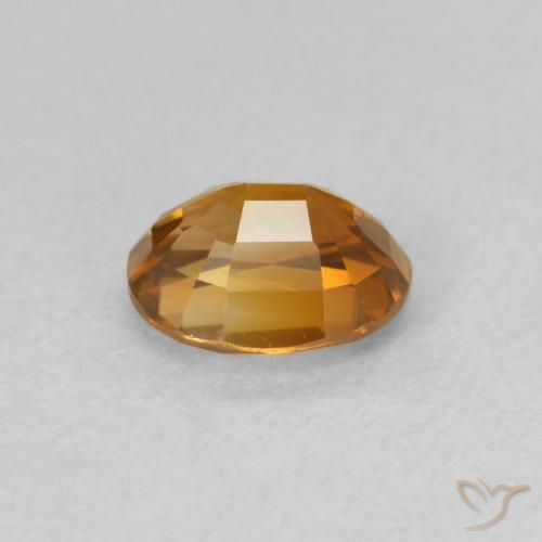 Zircon Gemstone in 6 x 4.9 mm Size for Sale, Zircon Stone in Earth Orange Color
