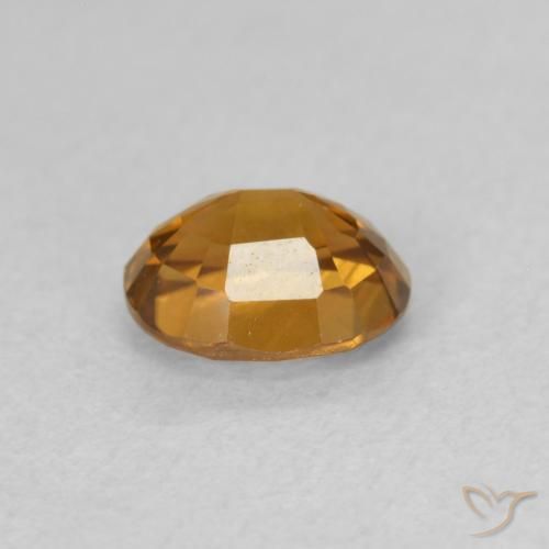 Zircon Gemstone in 6 x 4.9 mm Size for Sale, Zircon Stone in Brownish Orange Color