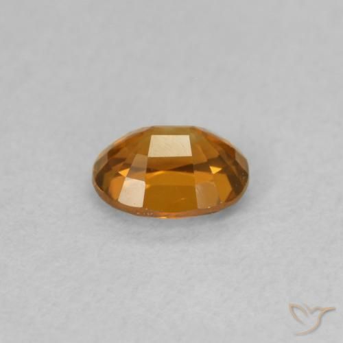 Zircon Gemstone in 5.2 x 4.1 mm Size for Sale, Zircon Stone in Medium Orange Color