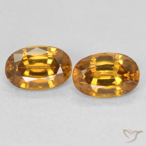 1.56ctw Natural Golden-Brown Zircon, Oval, VVS-VS
