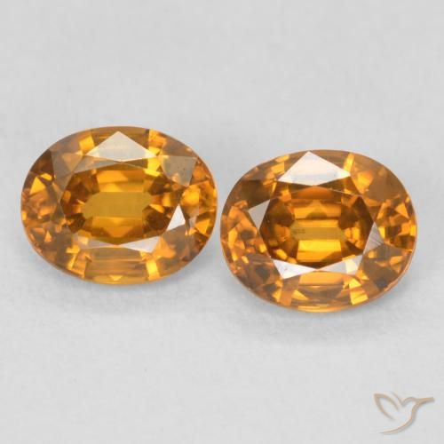 1.22ctw Natural Orange Brown Zircon, Oval, VVS-VS