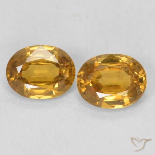 1.09ctw Natural Golden Zircon, Oval, VVS-VS