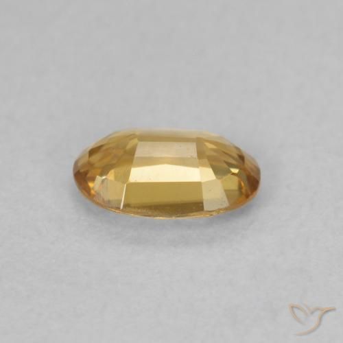 Zircon Gemstone in 6 x 4 mm (calibrated) Size for Sale, Zircon Stone in Golden-Orange Color