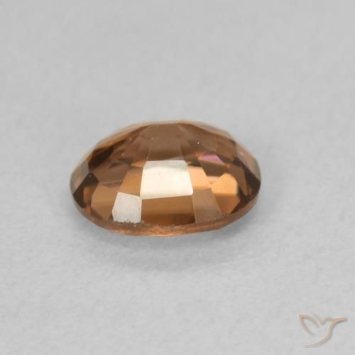 Zircon Gemstone in 6 x 4 mm (calibrated) Size for Sale, Zircon Stone in Deep Orange Color