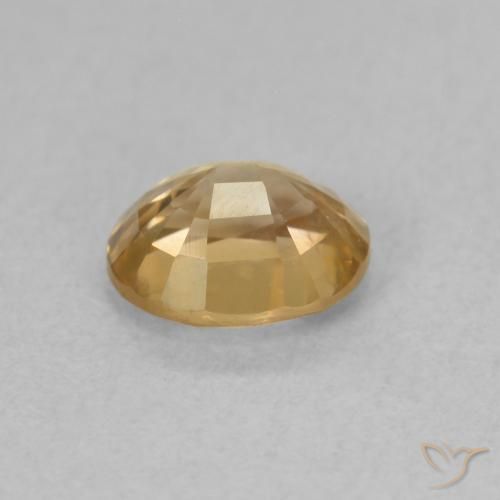 Zircon Gemstone in 5.8 x 4.9 mm Size for Sale, Zircon Stone in champagne Color