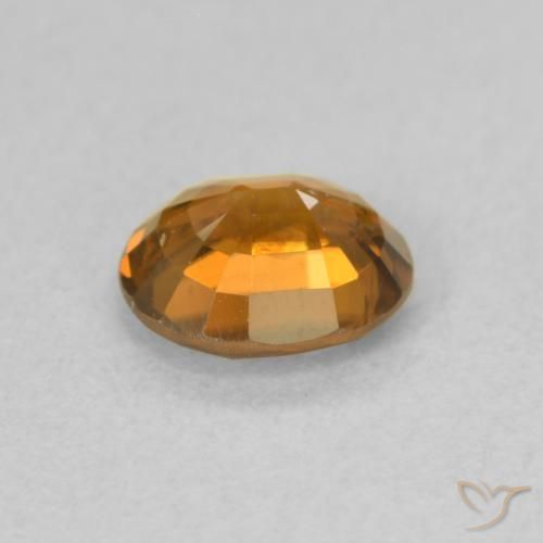 Zircon Gemstone in 6 x 5.1 mm Size for Sale, Zircon Stone in Deep Orange Color