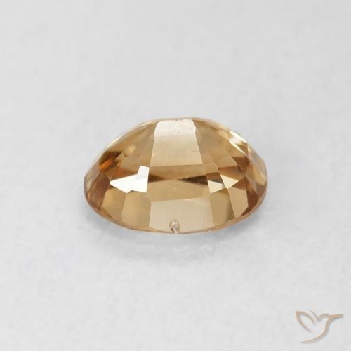 Zircon Gemstone in 5.9 x 4.8 mm Size for Sale, Zircon Stone in Golden Color