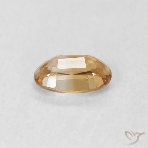 Zircon Gemstone in 6 x 4 mm (calibrated) Size for Sale, Zircon Stone in Golden-Peach Color