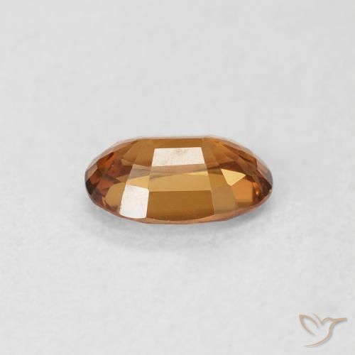Zircon Gemstone in 6 x 4 mm (calibrated) Size for Sale, Zircon Stone in Earth Orange Color