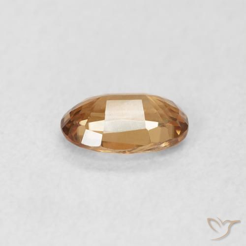 Zircon Gemstone in 5.9 x 3.8 mm Size for Sale, Zircon Stone in Golden-Brown Color